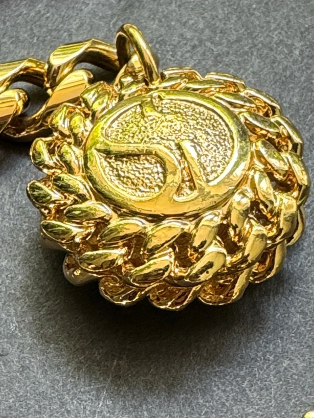 St. John Vintage Gold Chain Link Belt